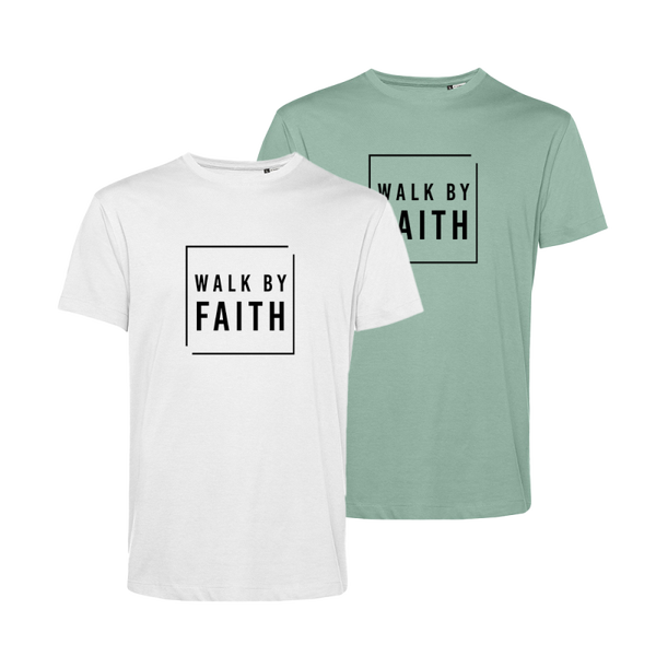 Organic Shirt BigBro // Walk By Faith // Black Print