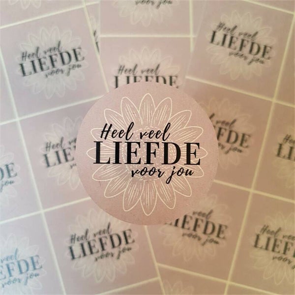 Eco Stickers | Heel Veel Liefde Voor Jou | 5 cm