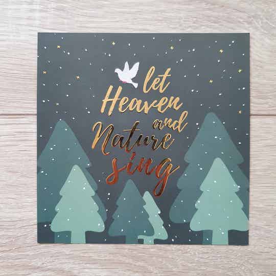 Let Heaven And Nature Sing // Christmas // 13x13cm