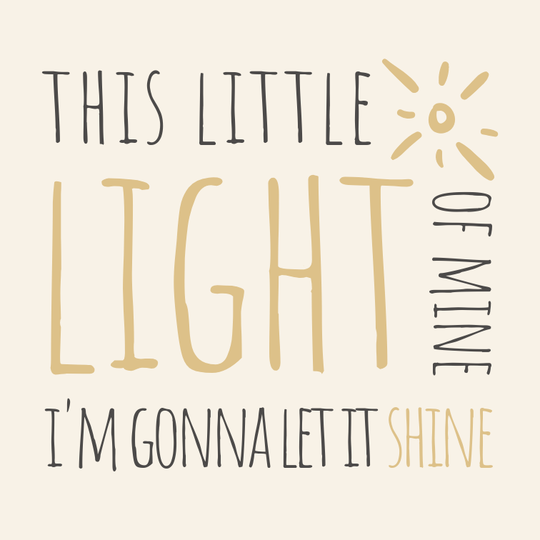 This Little Light of Mine // 10 x 10 cm