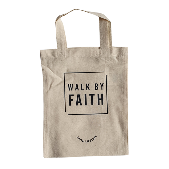 Walk By Faith Square | Mini Bag | Linnen&Black