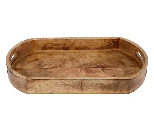 Dienblad mango S hout ovaal 39x20x6cm