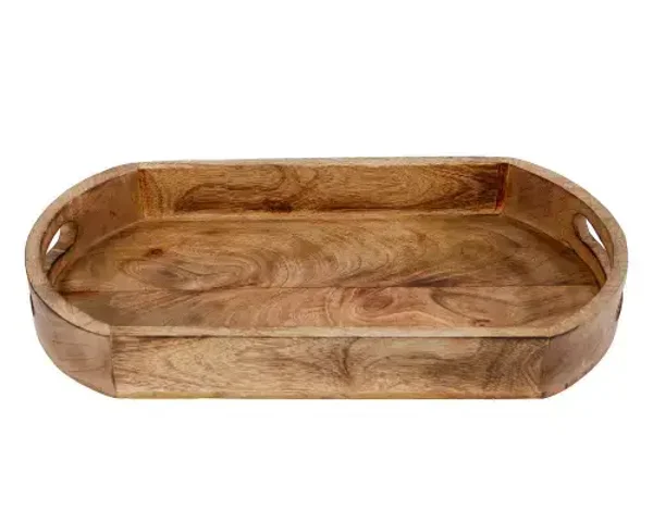 Dienblad mango S hout ovaal 39x20x6cm