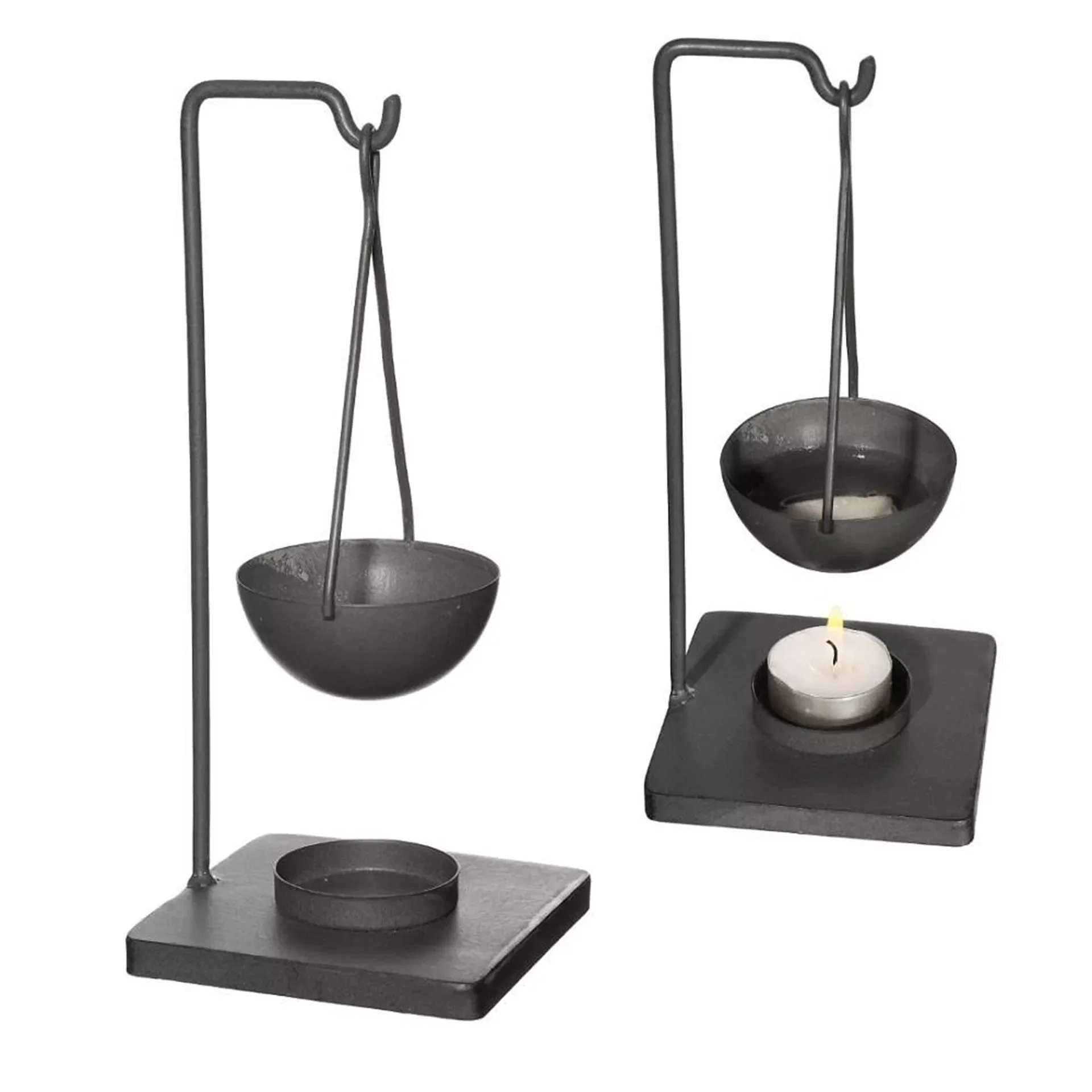 Abeki geurbrander mat zwart H23cm