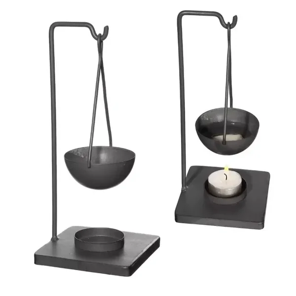 Abeki geurbrander mat zwart H23cm