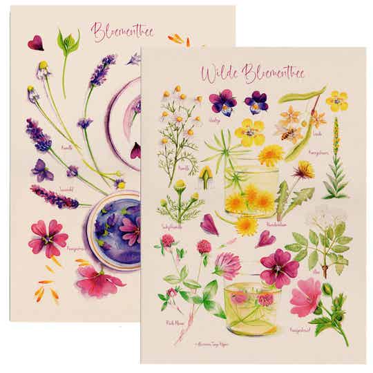 2 Poster 25x35 "Bloementhee"