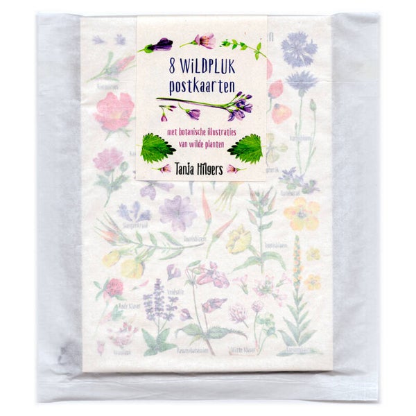 8 Botanische Wildpluk Postkaarten