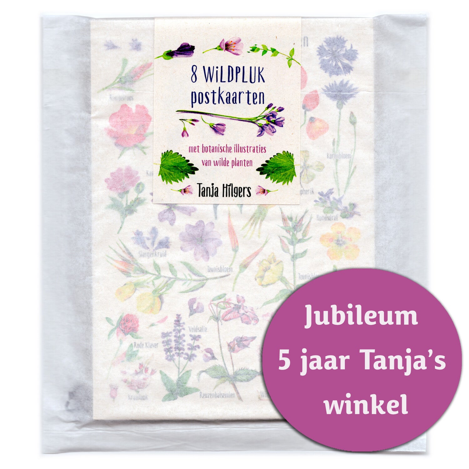 8 Botanische Wildpluk Postkaarten
