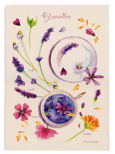 Poster 25x35 "Bloementhee"