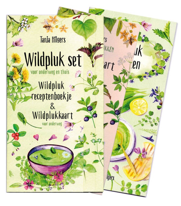 WILDPLUKSET wildplukkaart & receptenboekje 'cadeauverpakking'