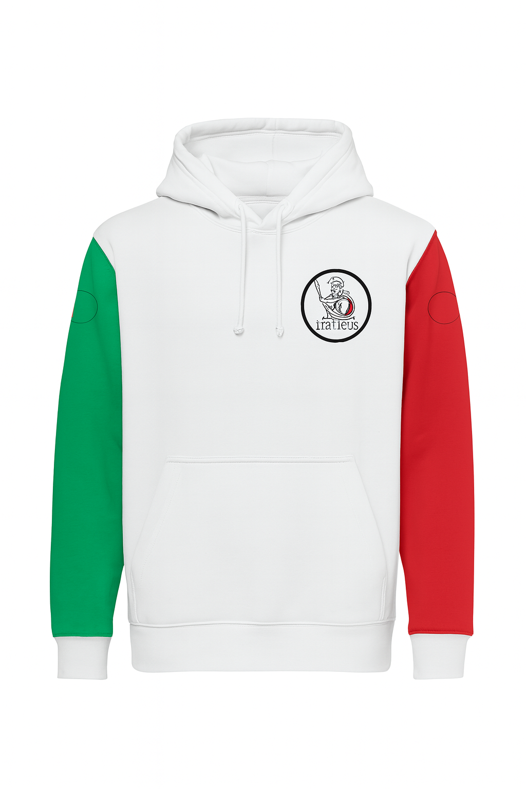 Felpa Italia maniche tricolore