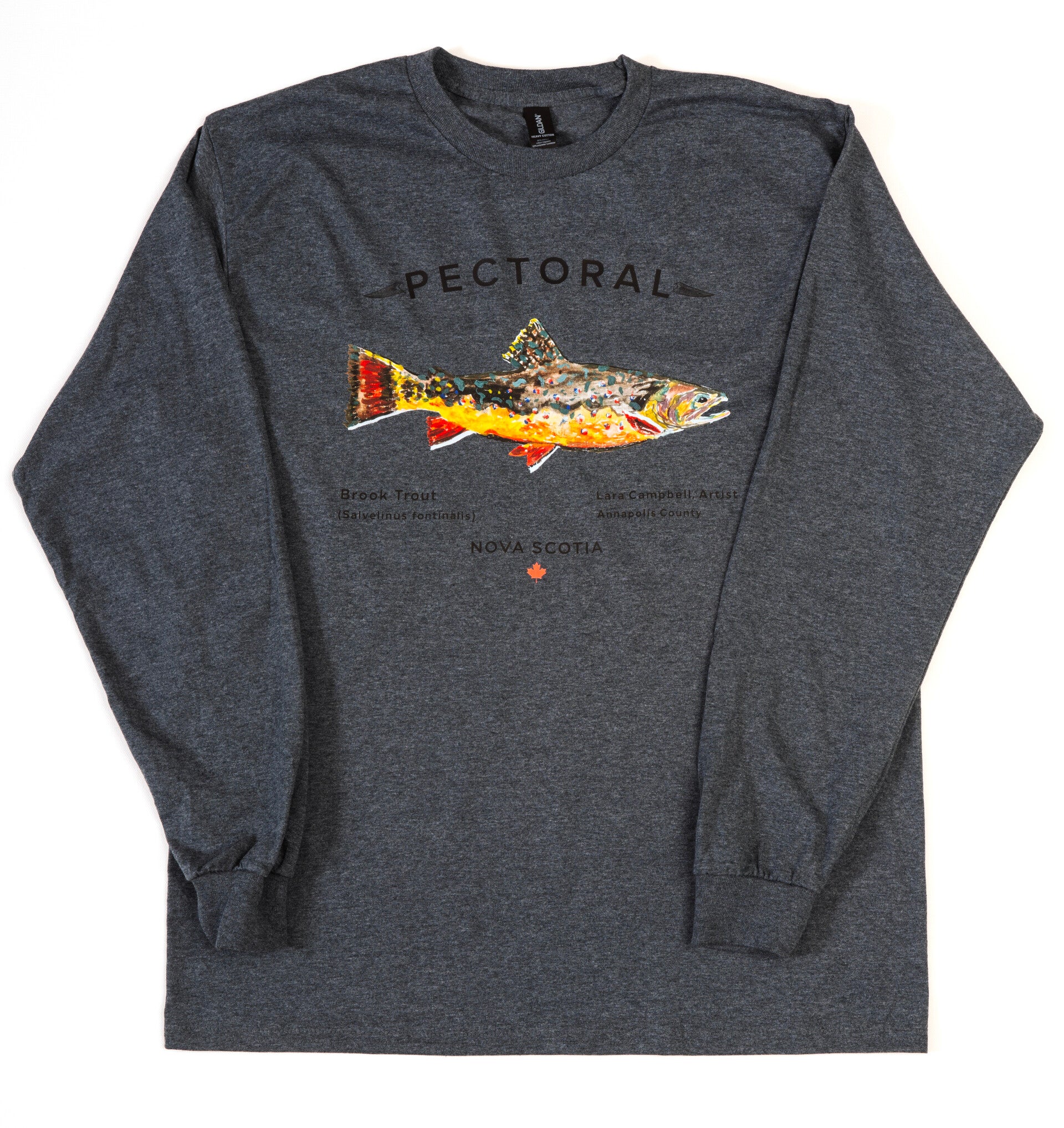 Brook Trout Long Sleeve Dark Heather
