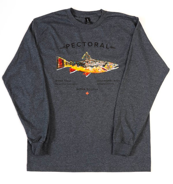 Brook Trout Long Sleeve Dark Heather