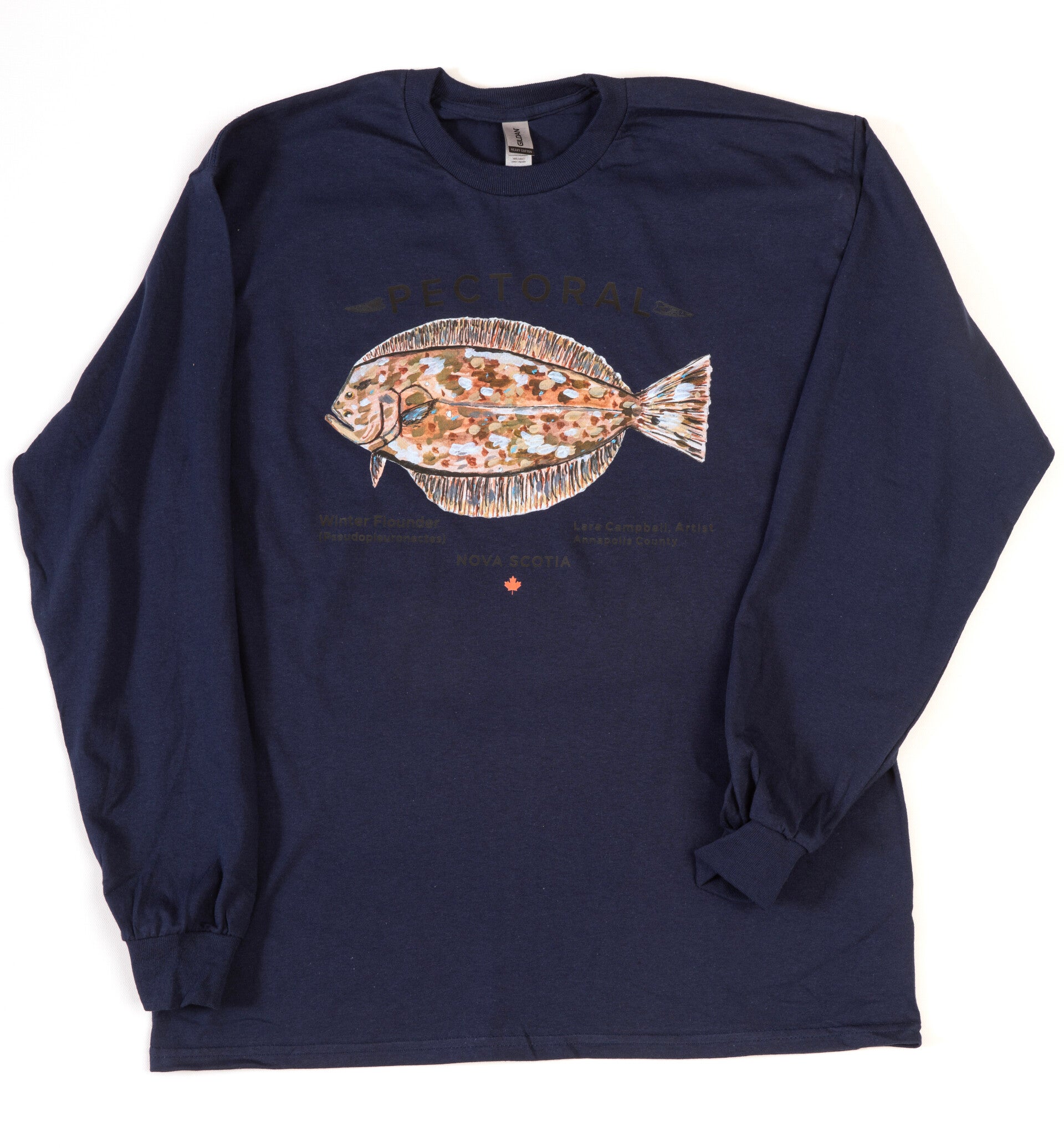 Flounder - Long Sleeve - Navy