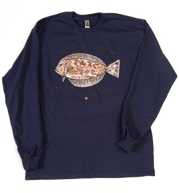 Flounder - Long Sleeve - Navy