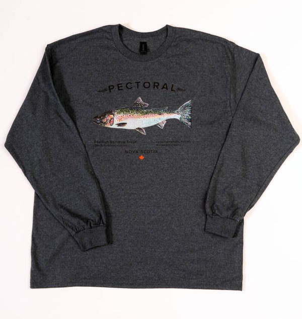 Rainbow Trout - Long Sleeve - Dark Heather