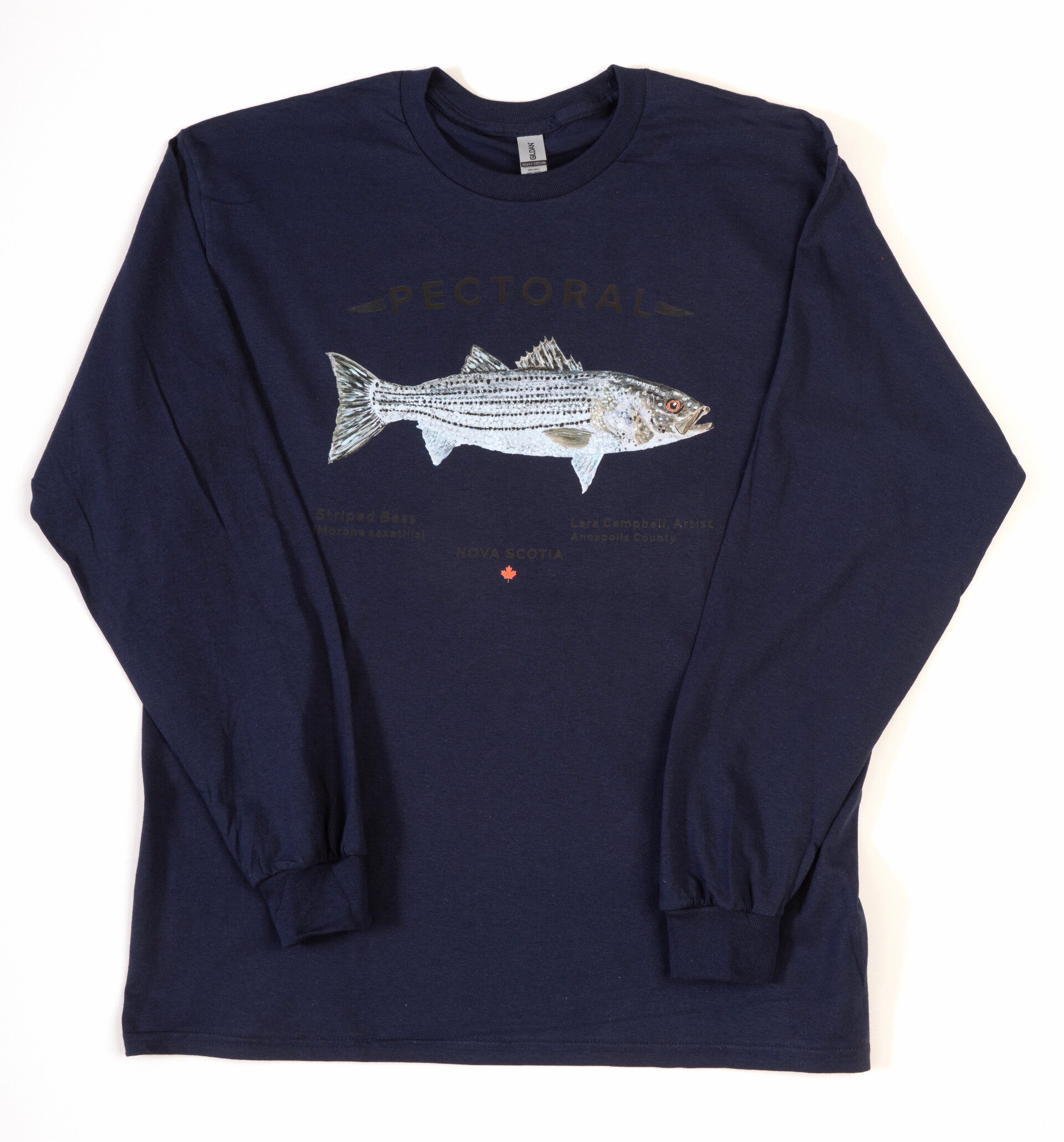 Striped Bass - Long Sleeve - Navy