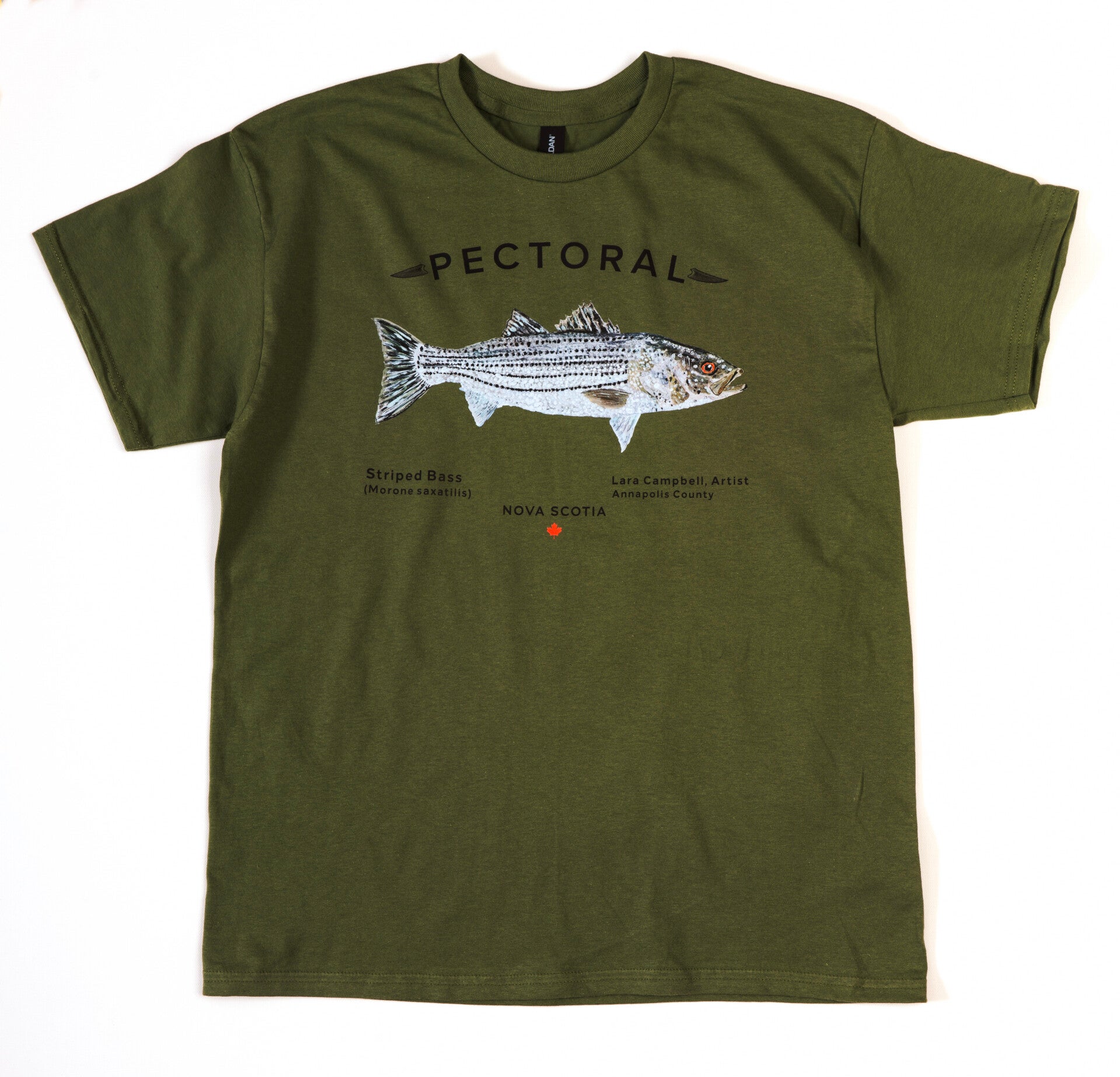 Striped Bass - Short Sleeve - Military Green