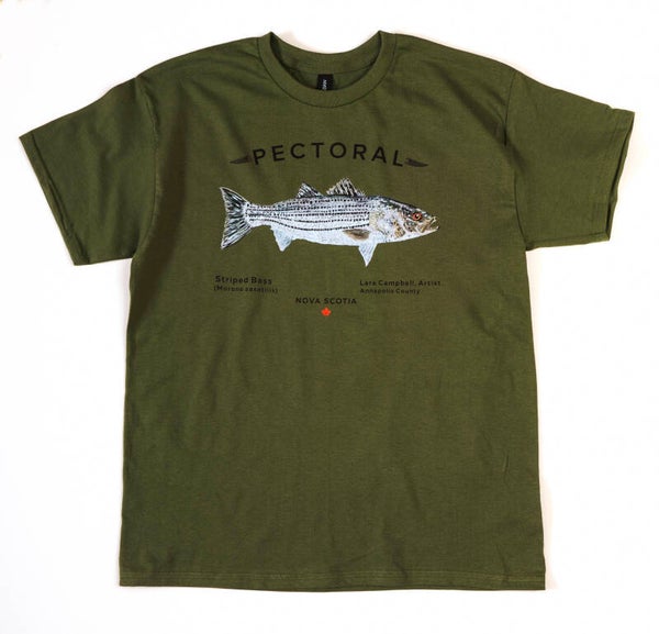 Striped Bass - Short Sleeve - Military Green