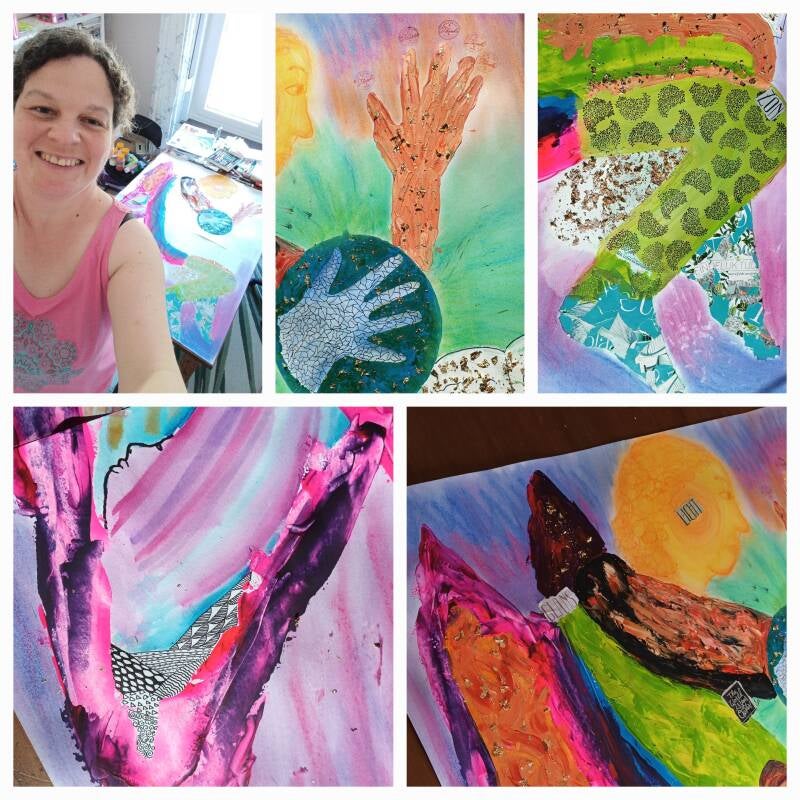 Intuïtieve creatie mixed media