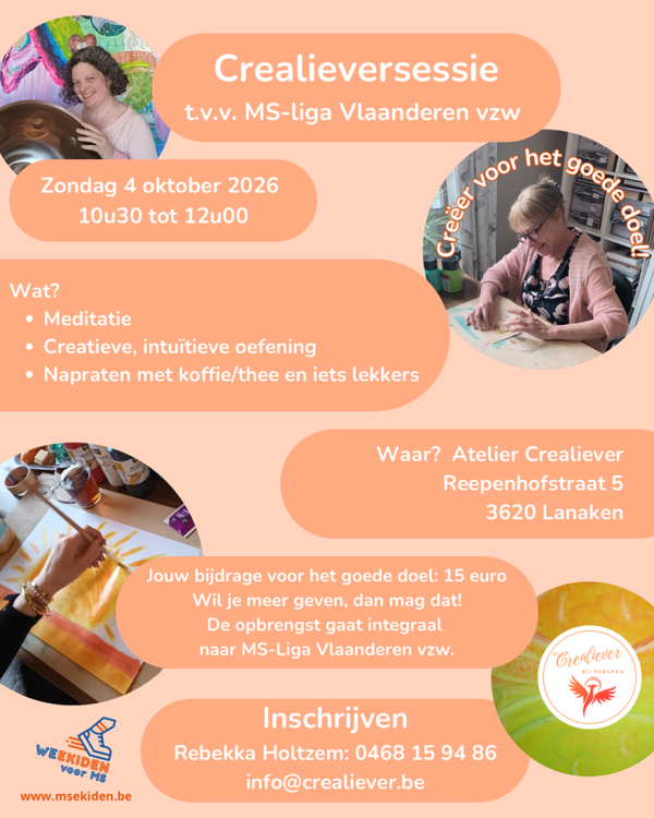 Crealieversessie voor het goede doel: MS-Liga