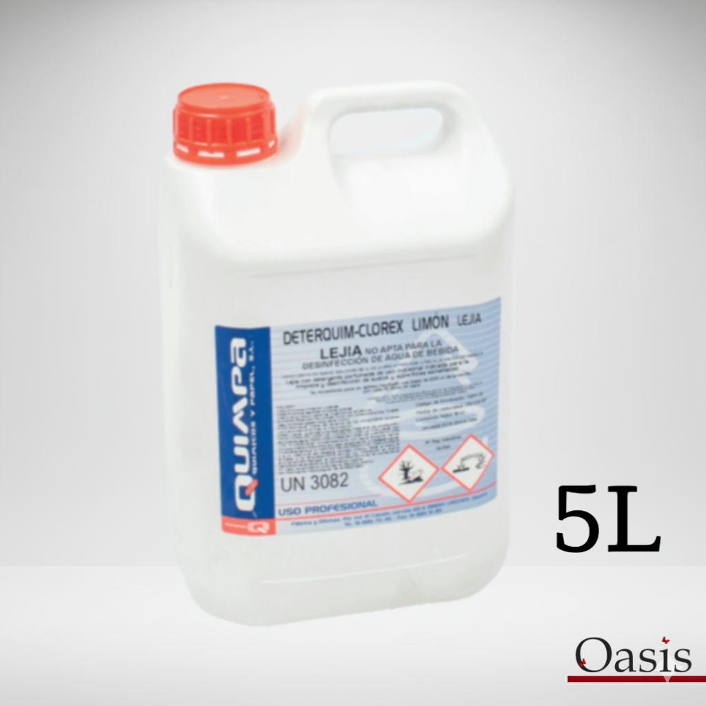 Lejía con Detergente y Perfume de Limón – 5 L