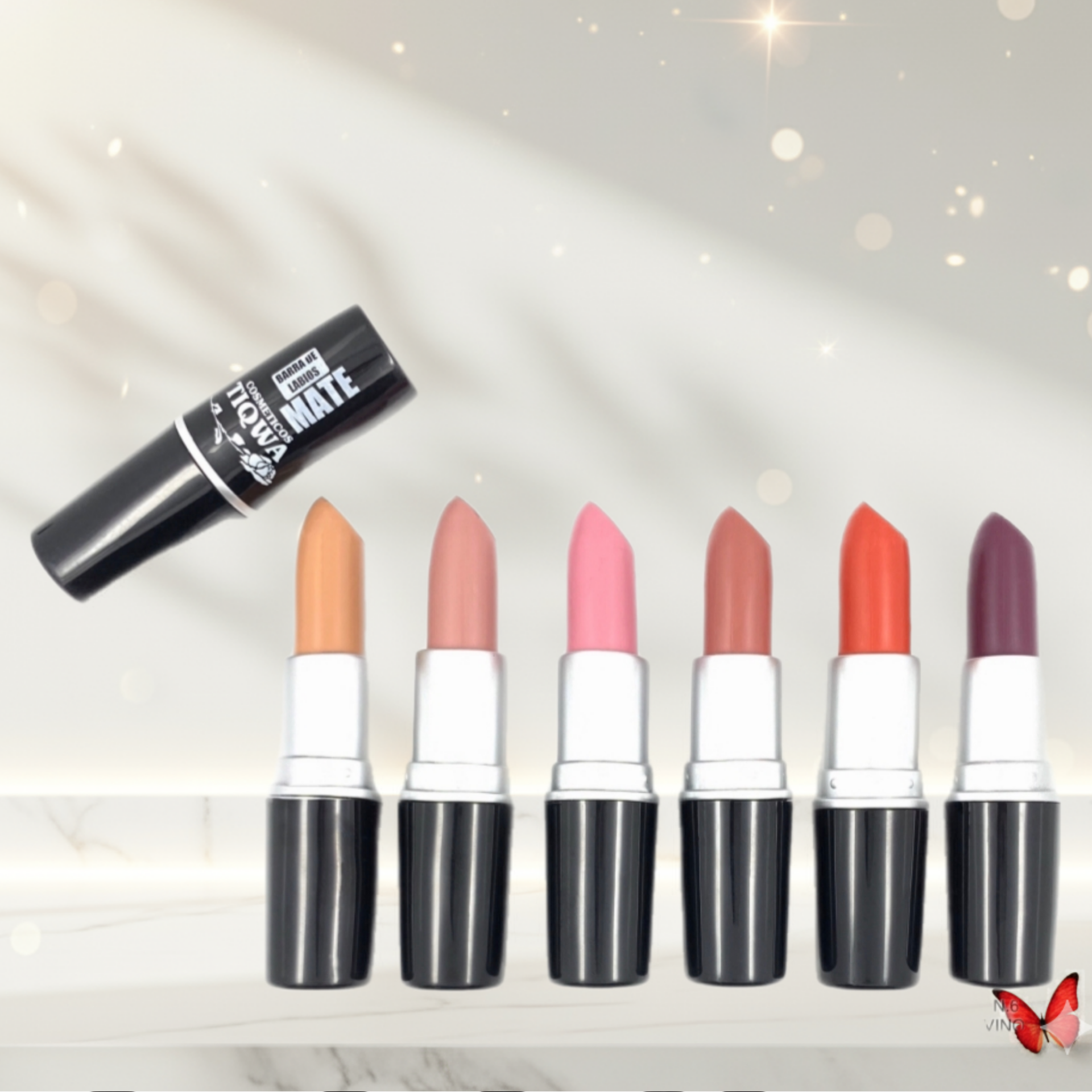 Barra de Labios Mate TIQWA – Alta Pigmentación y Larga Duración (Varios Colores)