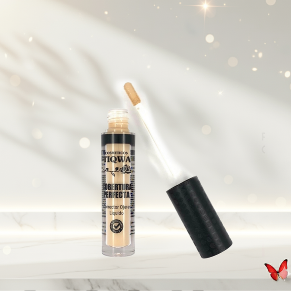 Corrector Líquido TIQWA – Cobertura Perfecta para Ojeras e Imperfecciones