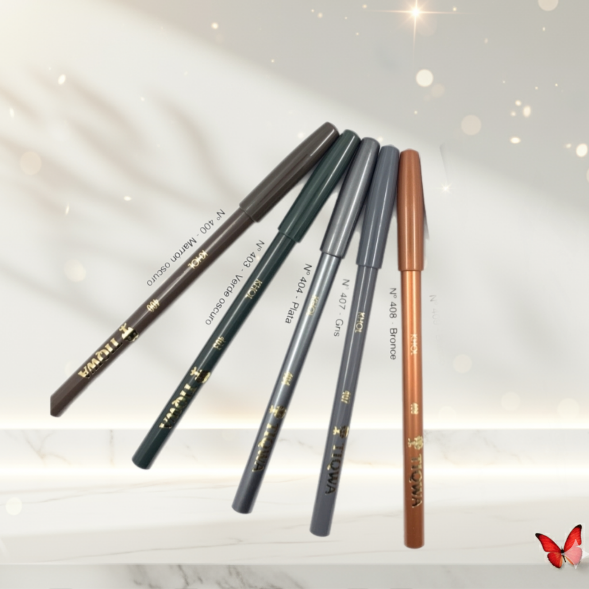 Perfilador de Ojos TIQWA – Larga Duración y Colores Cremosos