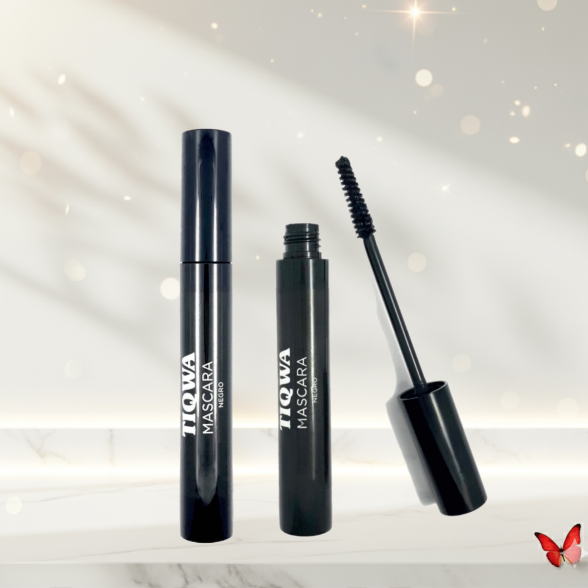 Máscara de Pestañas TIQWA – Negro Intenso, Volumen y Definición
