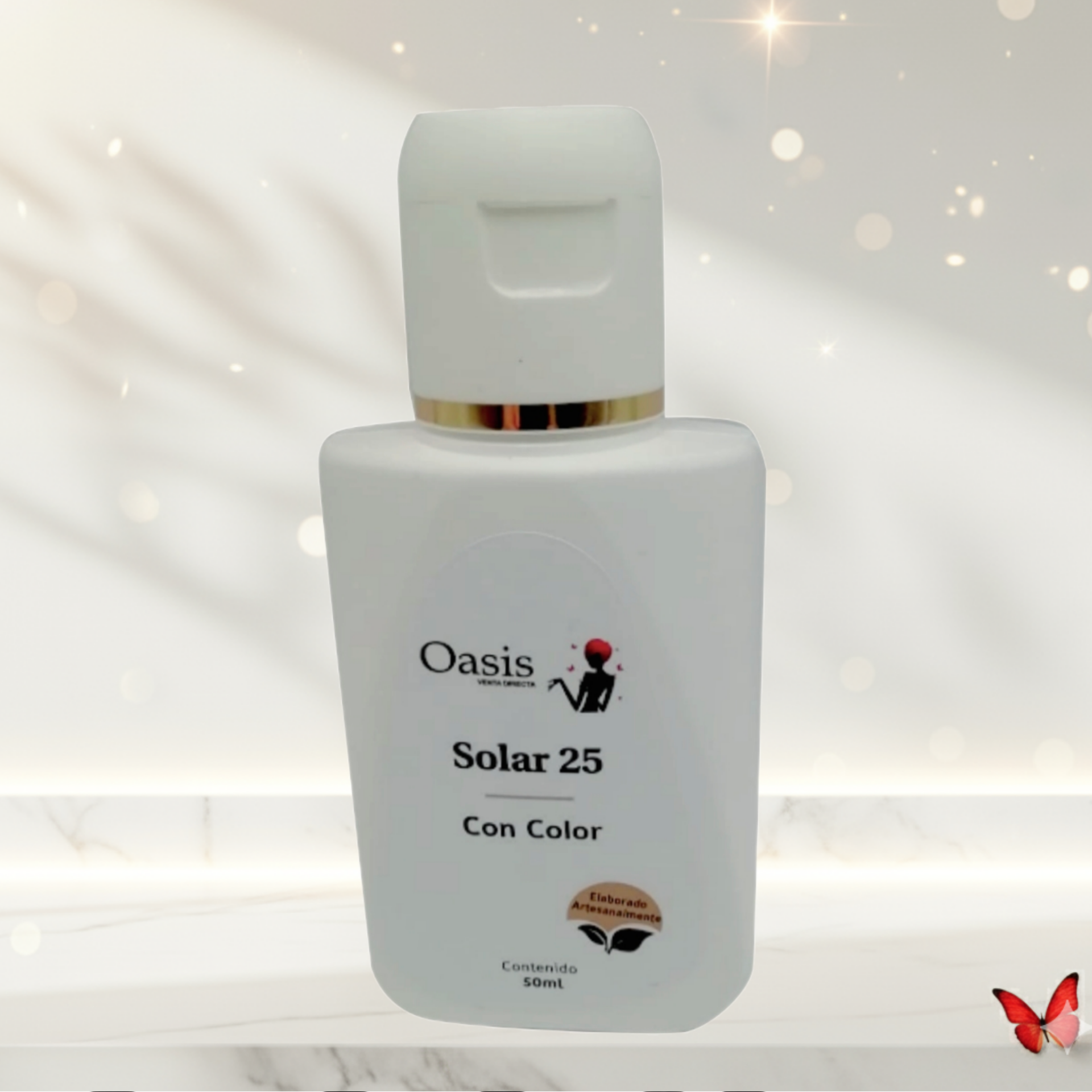 Protector Solar Oasis SPF 25 con Color – Tono Natural (50 ml)