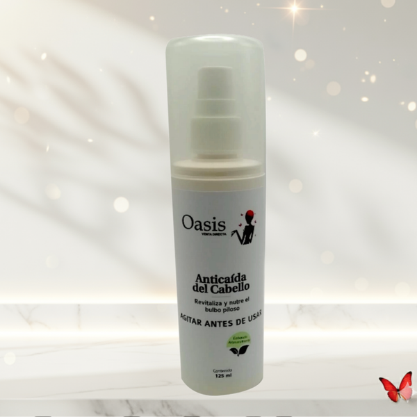 Loción Anticaída Oasis – Revitaliza y Nutre el Bulbo Piloso | Tratamiento Capilar 125 ml