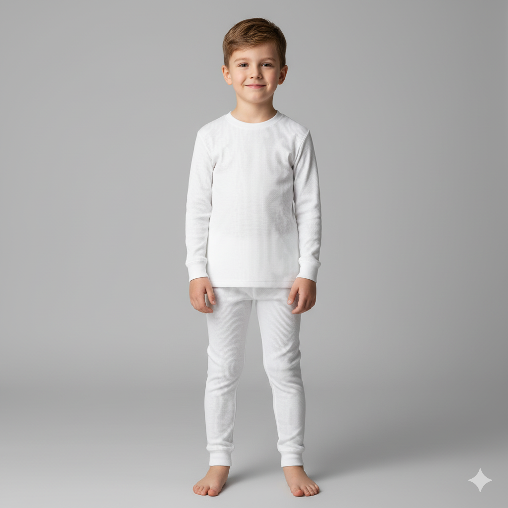 Camiseta térmica infantil blanco