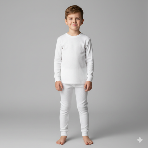 Camiseta térmica infantil blanco