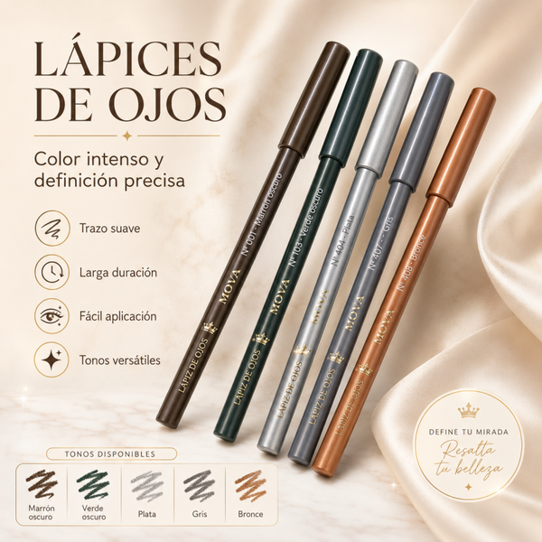 Perfilador de Ojos TIQWA – Larga Duración y Colores Cremosos