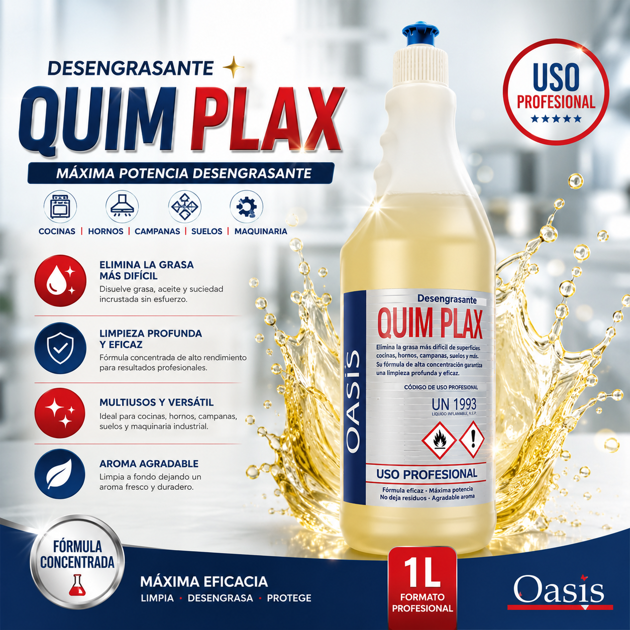 Desengrasante profesional - 1 L