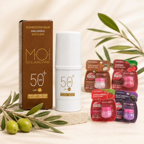 Fotoprotector Solar en Barra SPF50+ Zonas Sensibles + Bálsamo Labial de Regalo