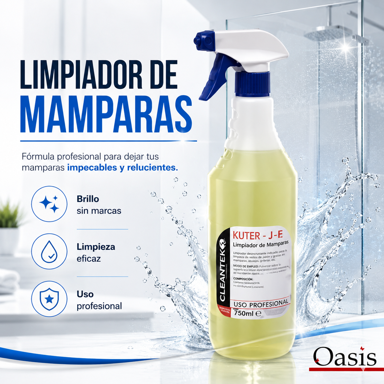 Limpiador Mamparas y Baños Desincrustante – 1 L