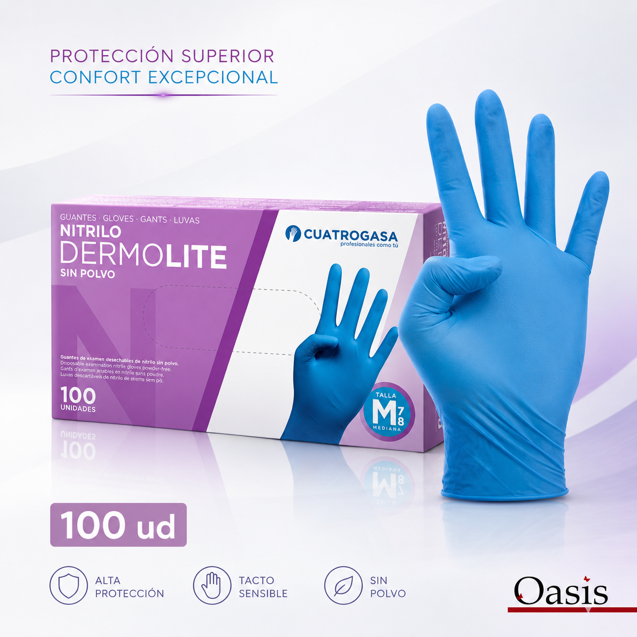 Guantes de nitrilo - caja de 100 unidades