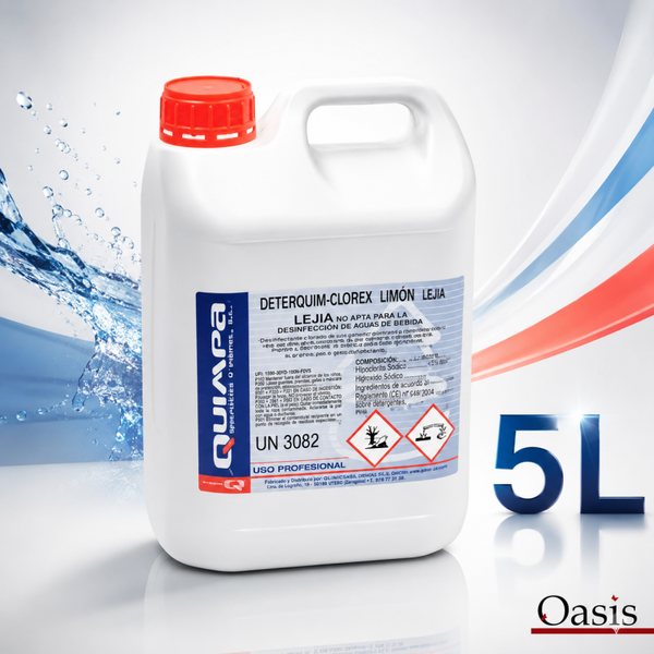 Lejía con Detergente y Perfume de Limón – 5 L