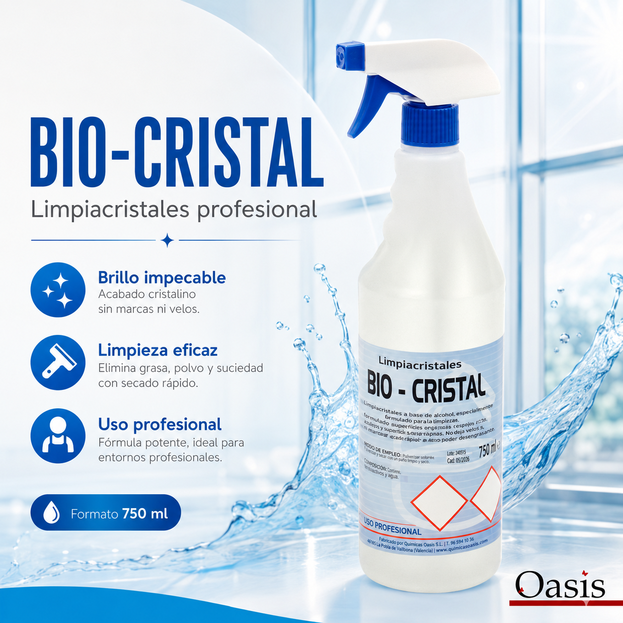 Limpiacristales Concentrado BIO – 1 L