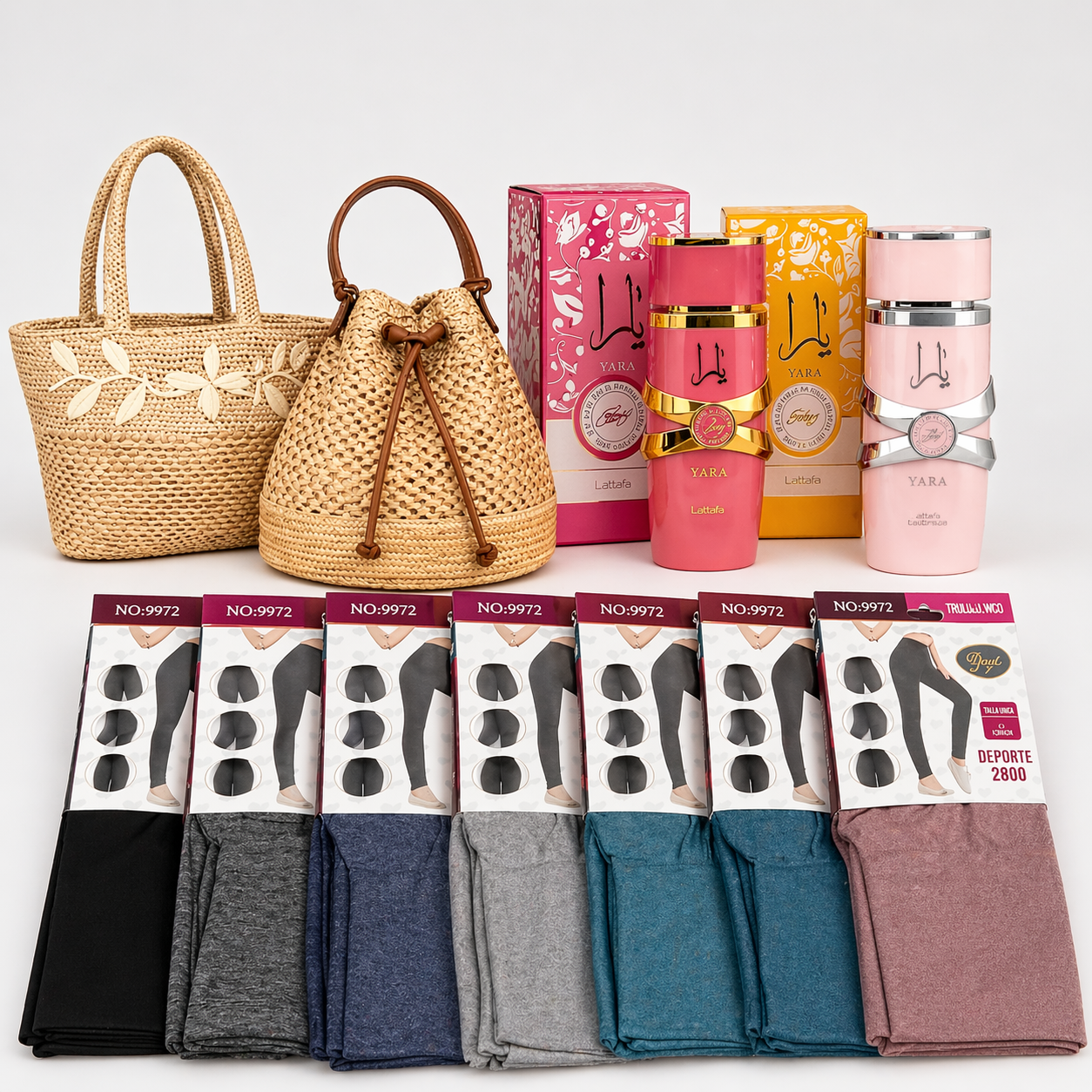 Pack Especial Regalo con Bolso, Perfume Yara y Leggin