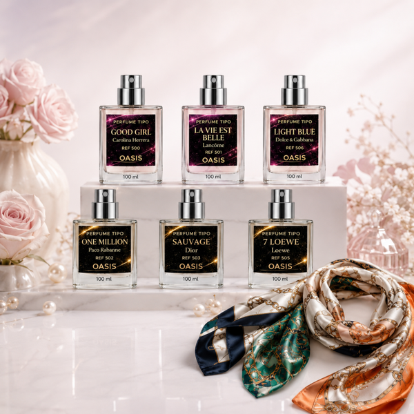 Fragancias Oasis Inspiradas en Grandes Perfumes + Pañuelo de Regalo