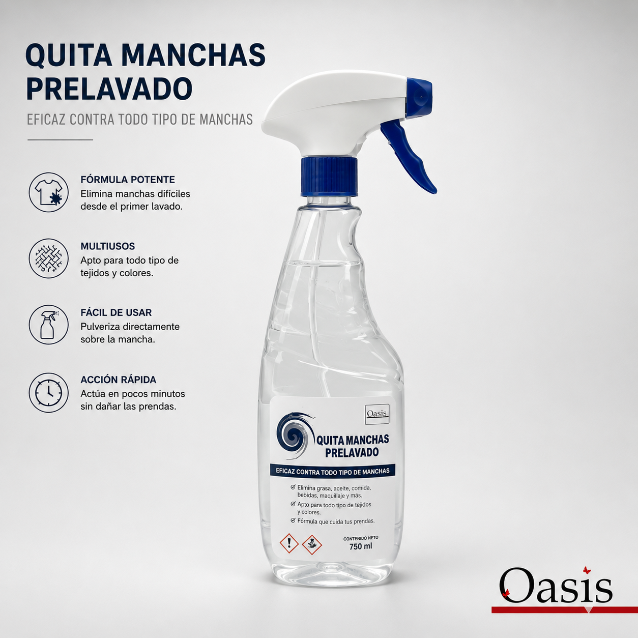 Quitamanchas Prelavado Súper Concentrado – 750 ml