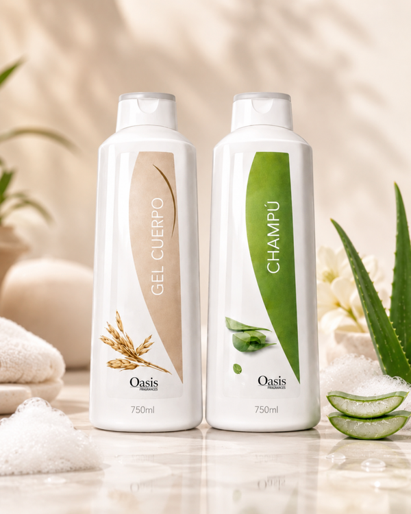 Lote Gel de Cuerpo y Champú Oasis 750 ml