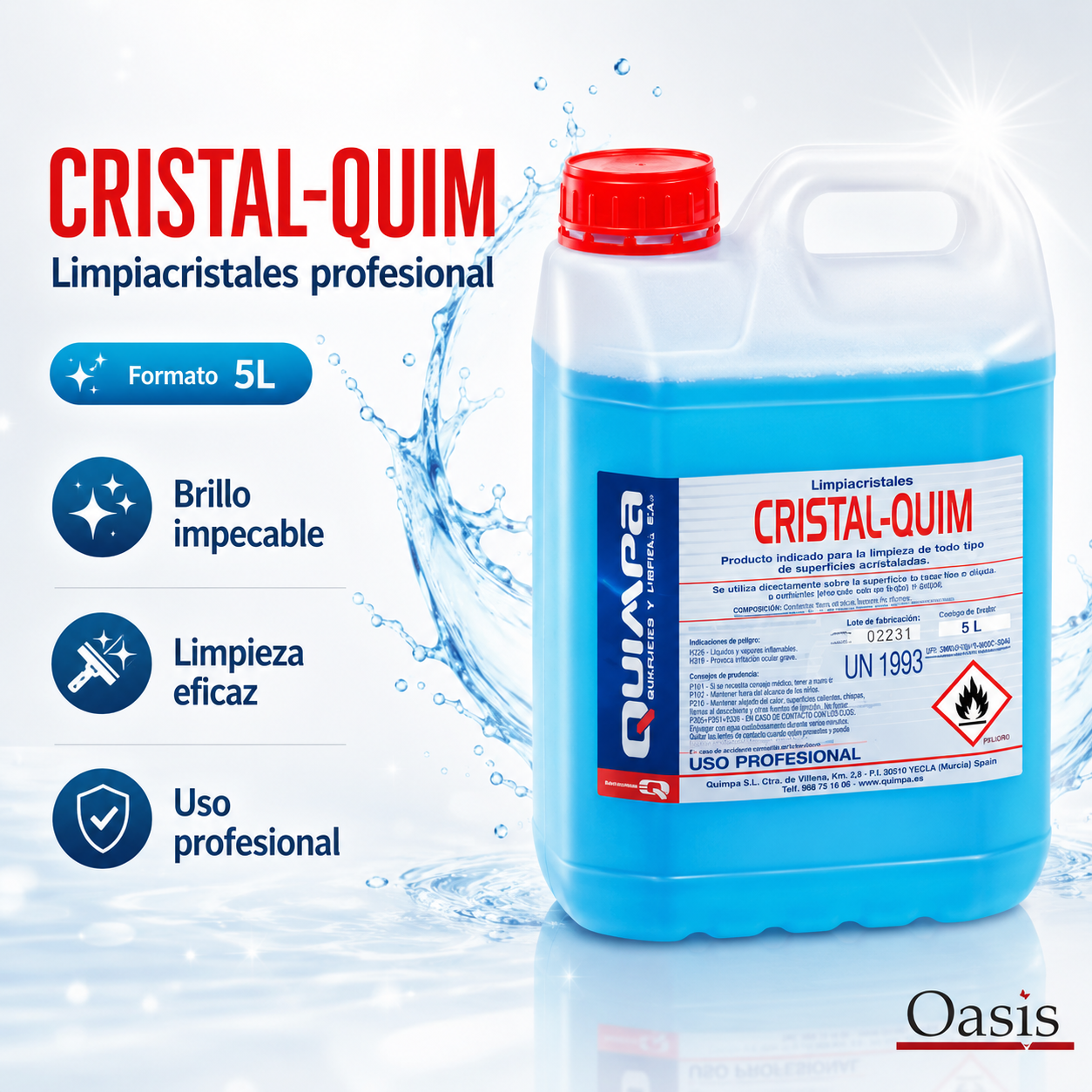 Limpiacristales Concentrado – 5 L