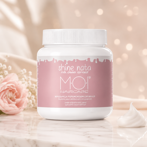 Mascarilla Shine Nata Potenciadora de Brillo con Keratina y Aceite de Ricino – Cabello Seco o Apagado