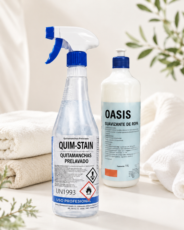 Quitamanchas Prelavado profesional 750 ml + suavizante de regalo