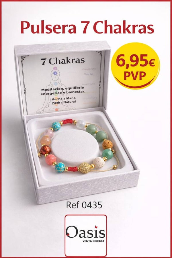 Pulsera 7 Chakras de piedra natural