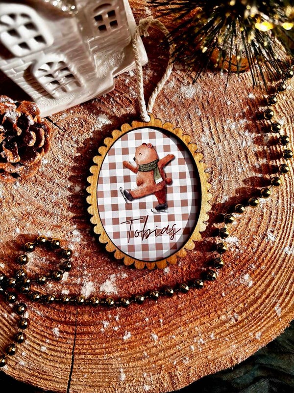 Boule de Noël personnalisée 🤎(3 modèles)